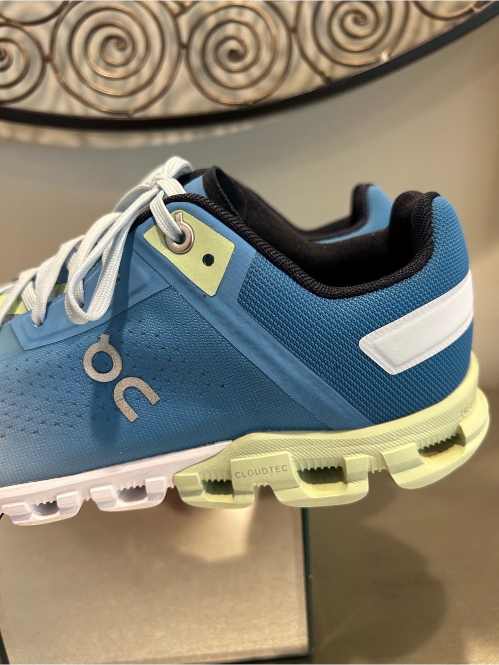 On Running Women's Shoes in Blue & White - Picture 9 of 10